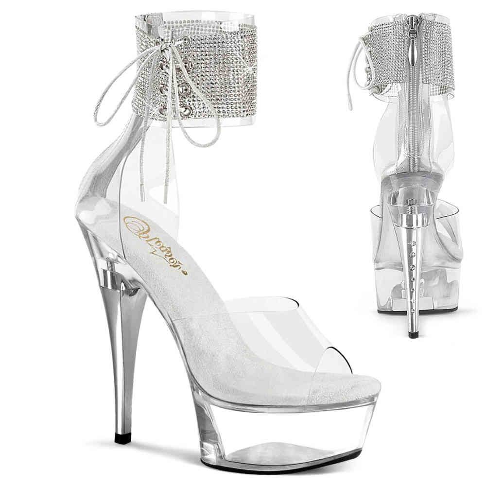 Pleaser - CAPTIVA624RS Sandale à bride à la cheville - Transparent Product image